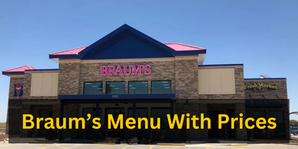 Braum's Menu With Prices